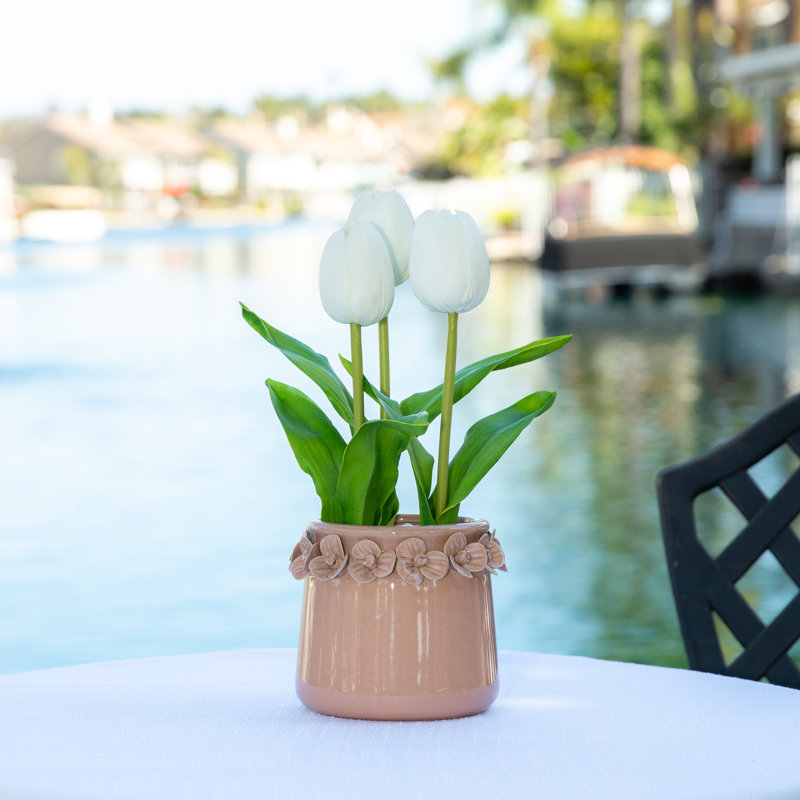 Tulip Arrangement in Planter