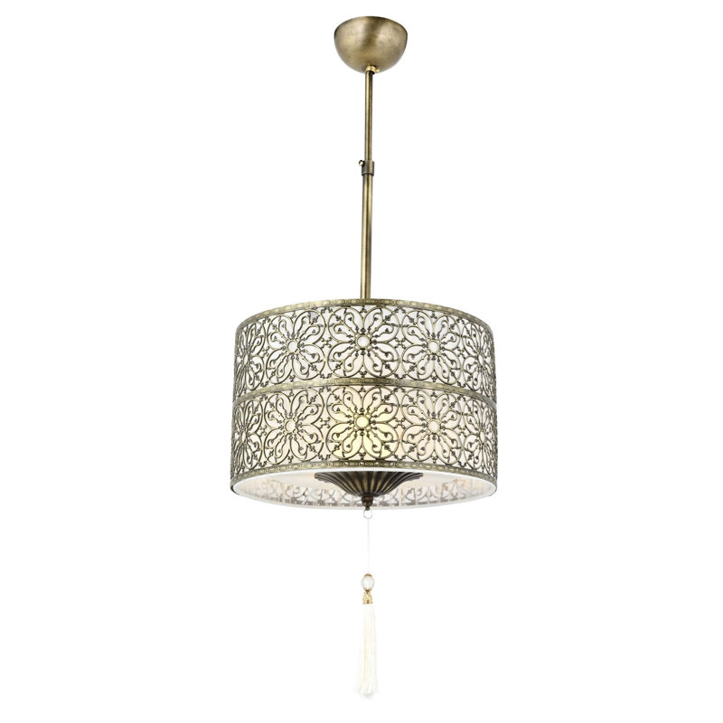 Luminaire suspendu tambour 1 lumière