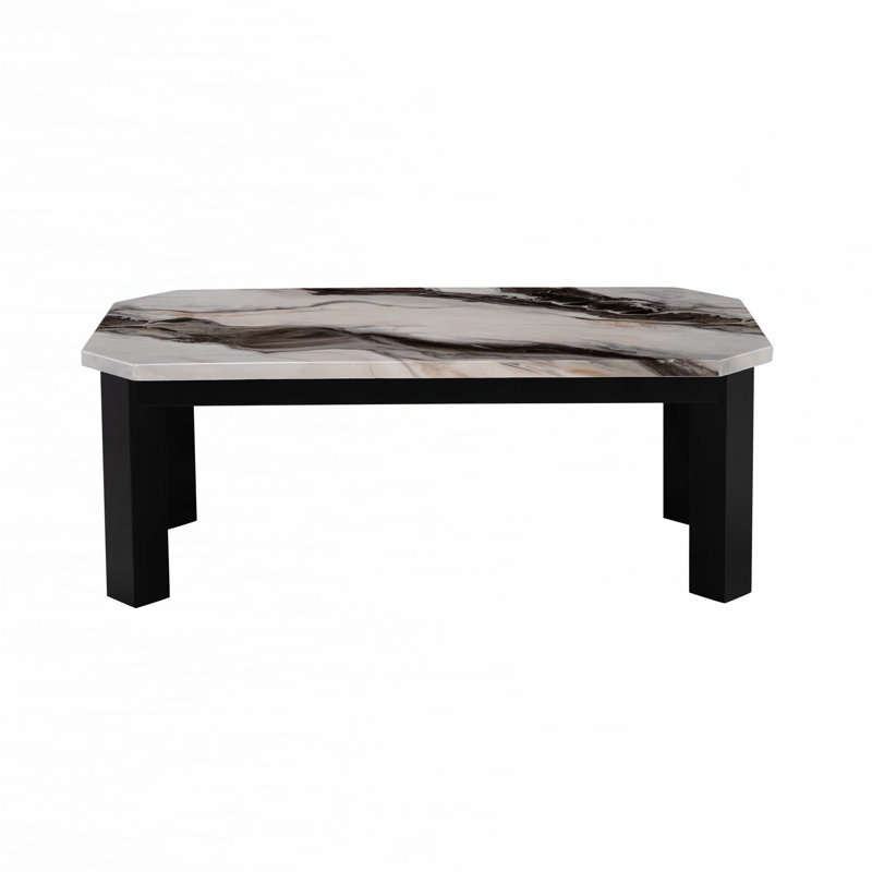 Marbled Black Coffee Table