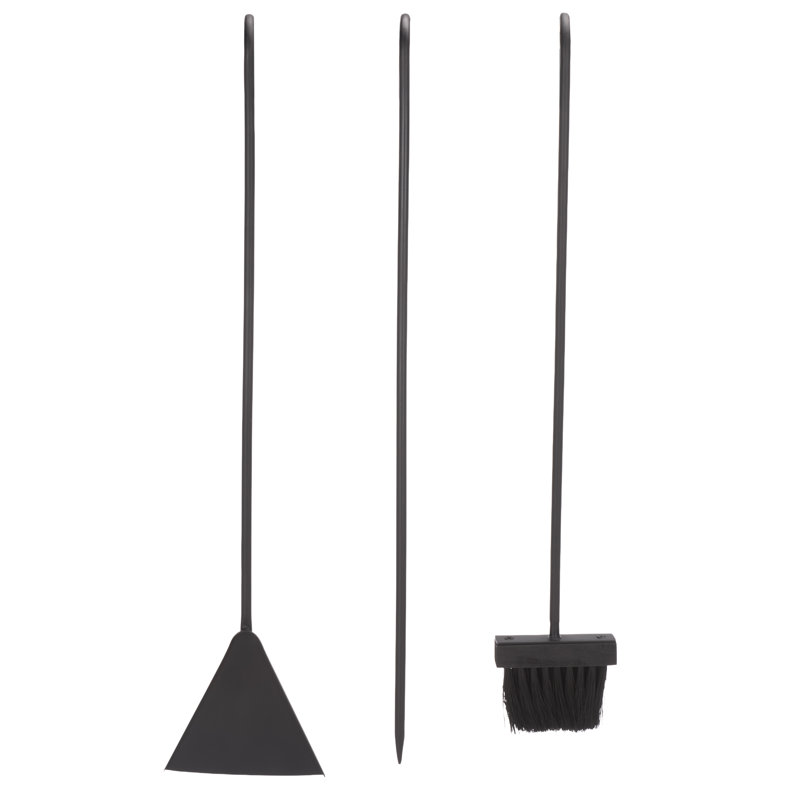 Ensemble d'outils de foyer en métal Winsted, Black