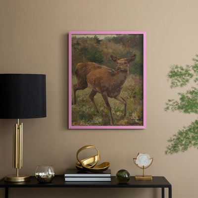 «Vintage Animal Print», reproduction encadrée LVI - bois massif