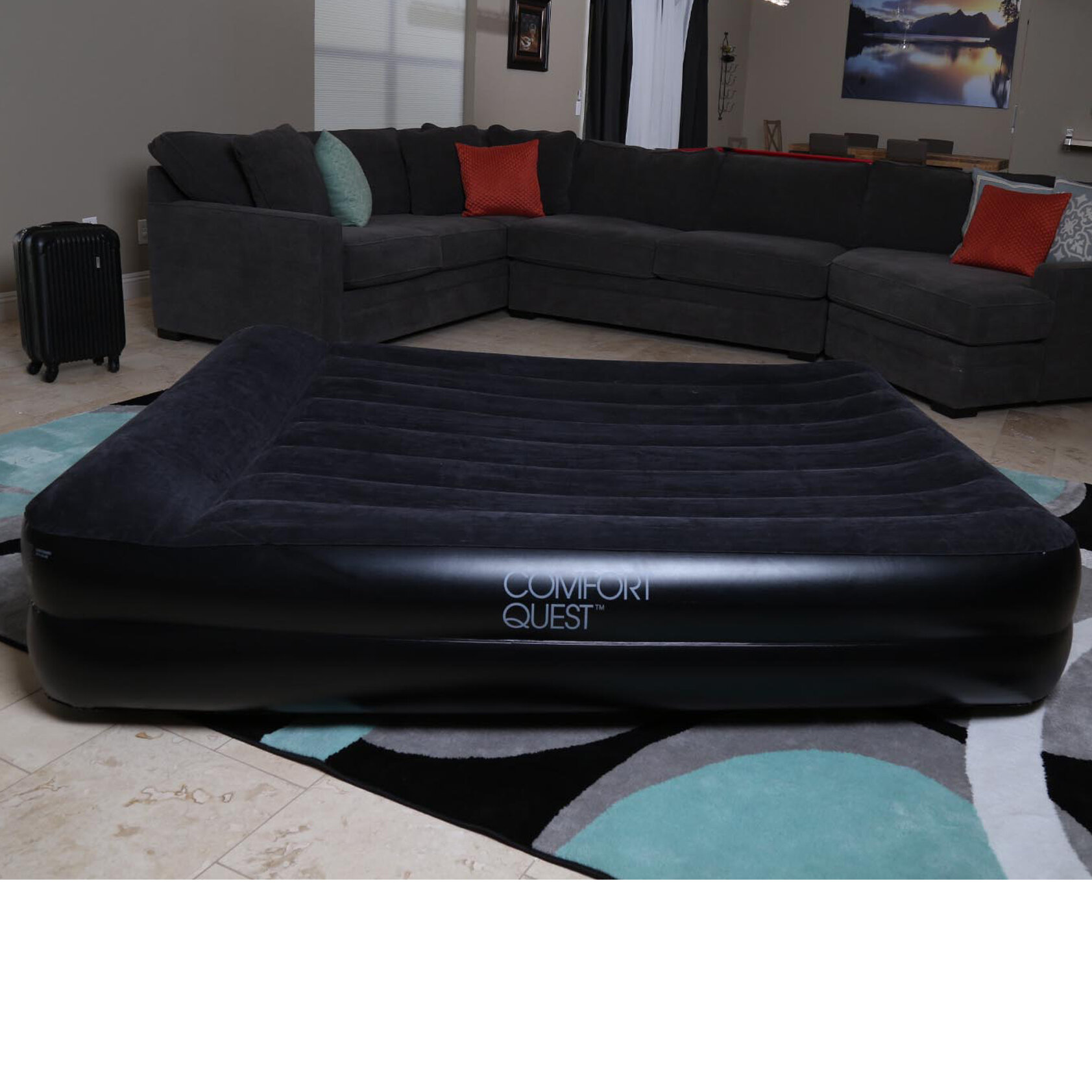 Bestway Matelas gonflable pour grand lit Sealy Tritech 18 avec pompe AC  intégrée et sac et Commentaires - Wayfair Canada