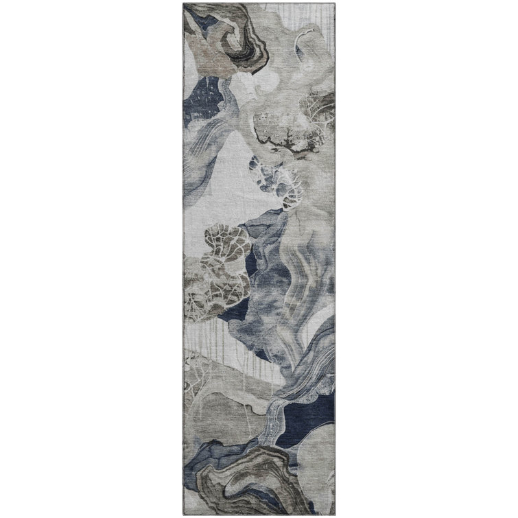 Premium Machine Washable Mehara AMF1691 Abstract Rug