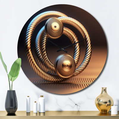 Horloge murale Quantum Entanglement Futuristic Bliss III - Paysage abstrait