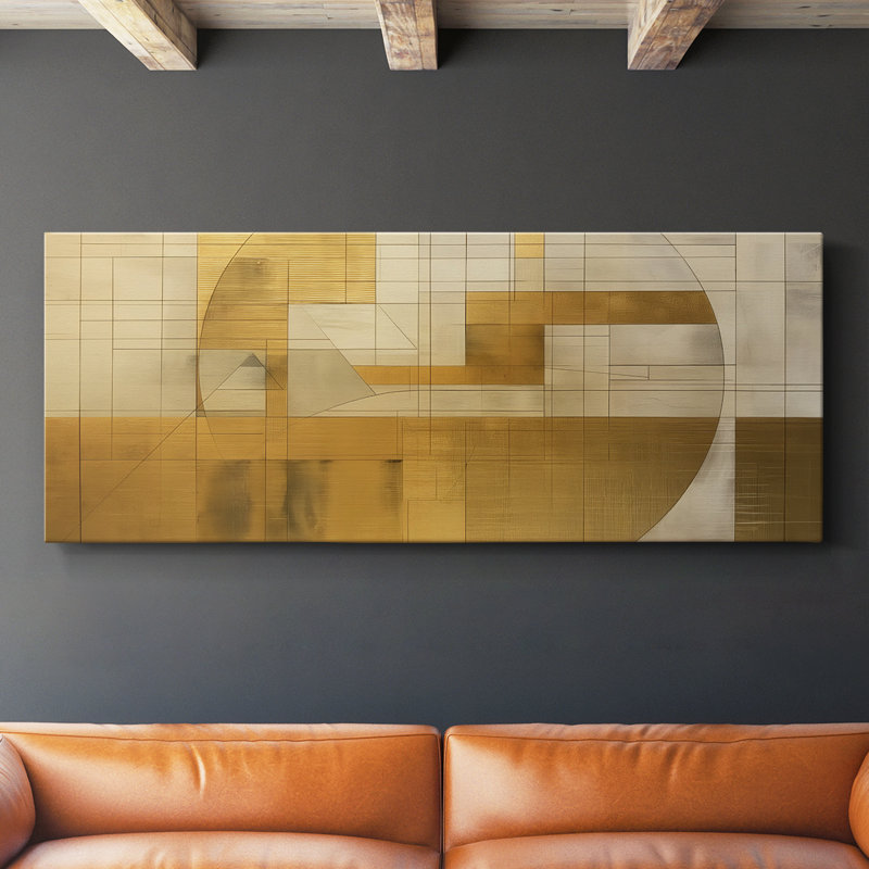 Abstract Series 1 #XCIX-Wide Gallery Wrapped Canvas, 12" H x 30" W
