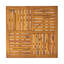 Table de salle à manger carrée naturelle en bois d'acacia brun naturel - 31,5 po x 31,5 po x 30 po | Idée cadeau