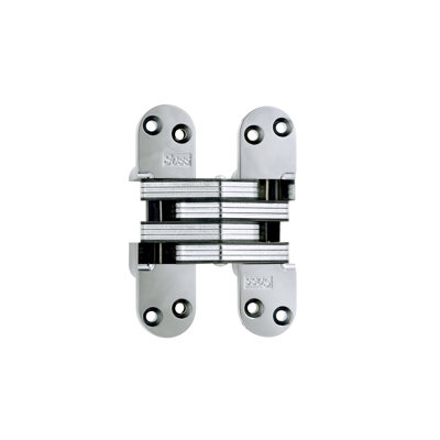 Charnière de porte simple invisible H 5,5 po x l 1,4 po