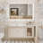 French Cream style bathroom cabinet