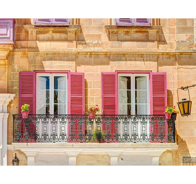 «Lark Manor ™ Frank», art sur toile tendue par la galerie Assaf: Maison traditionnelle maltaise à Mdina, Malte