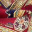 Tapis oriental rouge en coton 3 pi x 5 pi Oniskey