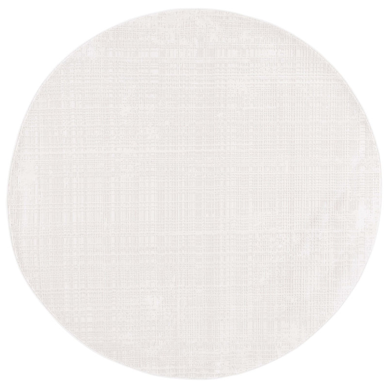 Lazerrick Whisper Performance Abstract Rug, Round 6'7"