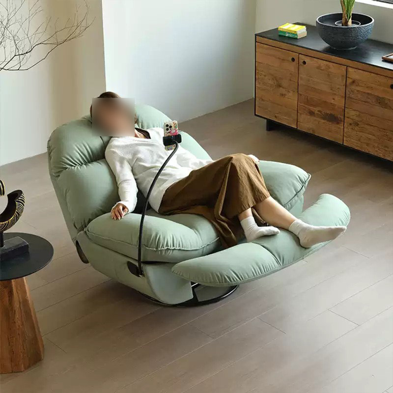 Fauteuil inclinable multifonctionnel réglable et confortable, Vert clair