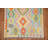 Geometric Kilim Wool Runner Rug 3x10