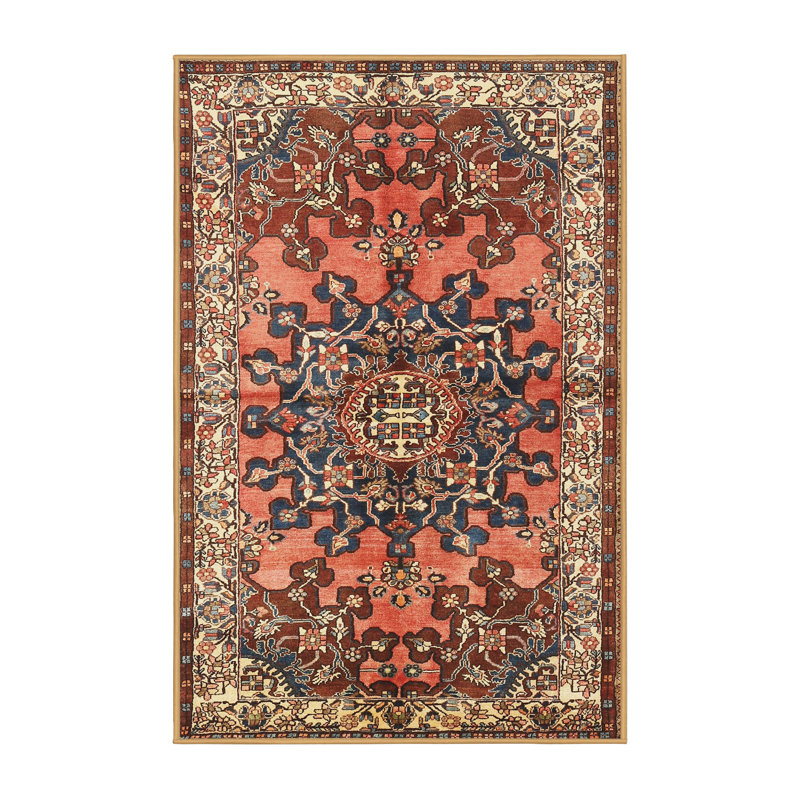 Tapis rouge en laine, Rectangle 6 pi x 9 pi