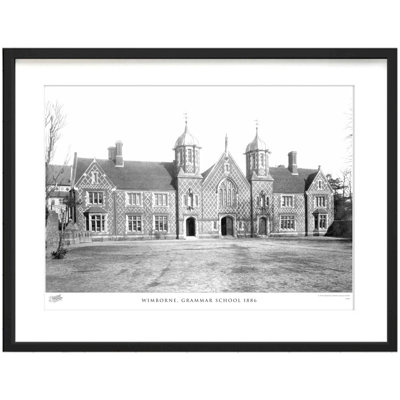 Wimborne, Grammar School 1886 by Francis Frith - Single Picture Frame Print