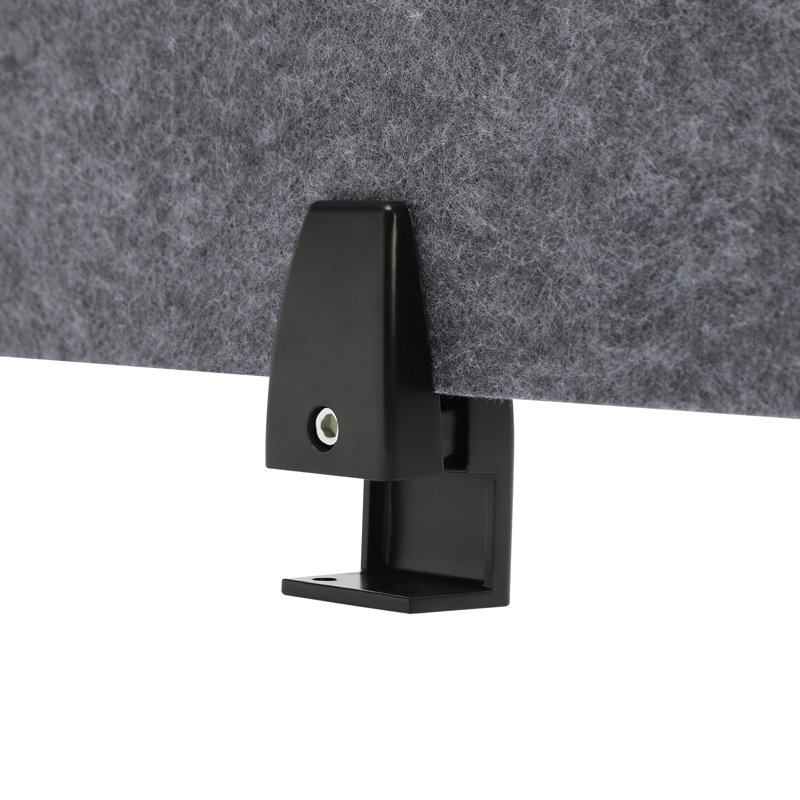 Cloison de bureau en polyester, Gris anthracite