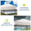 3m×3m Pop Up Gazebo – 1-Minute Setup, Waterproof & UPF50+ Sun Protection, with Sandbags & Wheeled Bag – Ideal for Garden, Beach, Camping & Parties-129414975