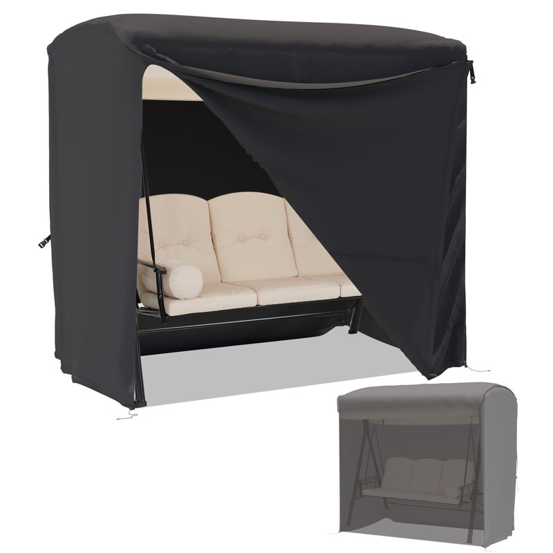 Housse de balançoire d'extérieur pour mobilier de patio 2 places, H 69 po x l 78,7 po x P 47 po