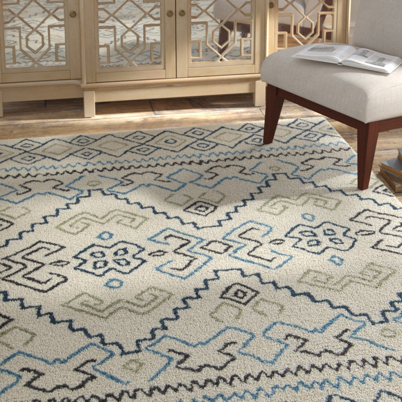 Tapis crème en laine Chartwell, 5 pi x 7 pi 6 po