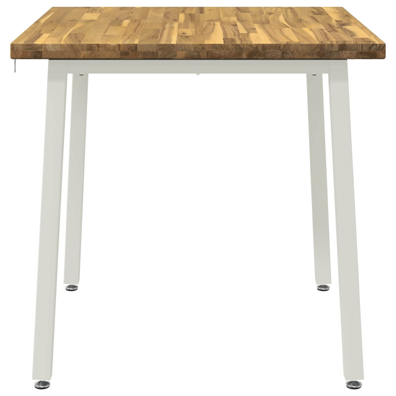 Acacia Dining Table, White