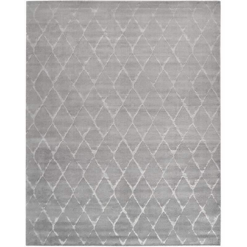 Baronets Viscose Geometric Indoor Rug, Rectangle 9'9" x 13'9"