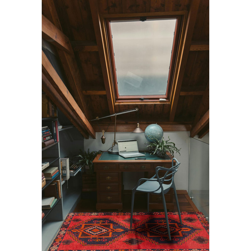 Rizbaft Red Rug 3'6" x 6'5"
