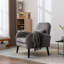 Chaise d'appoint, pieds en bois massif KD avec peinture. Le tissu recouvre le siège. Avec un coussin.-1480464167