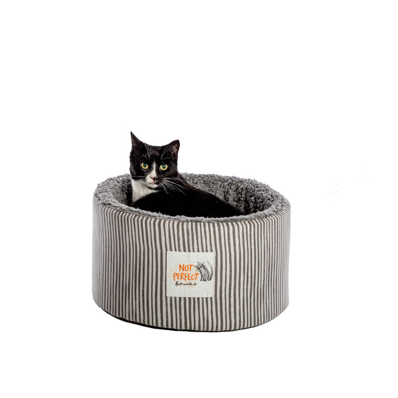 Cotton Bolster Pet Bed, 39 W x 39 D cm