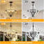 Lustre blanc 5 lumières S-88496107-88496108