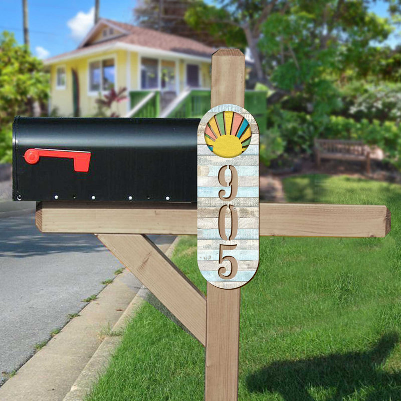 Plaque d'adresse sur 1 ligne Sunrise, Oui