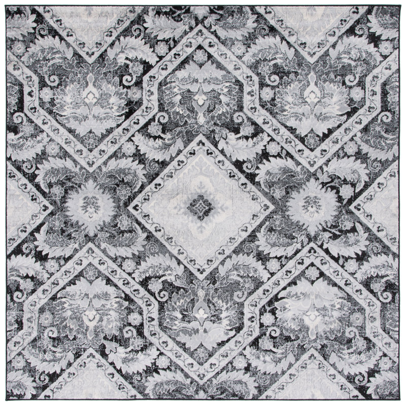 Daquavion Performance Oriental Rug, Square 6'7"
