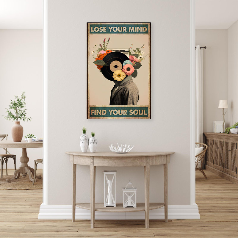 Vinyle Find Your Soul - 1 pièce rectangulaire, H 36 po x l 24 po x P 1,25 po