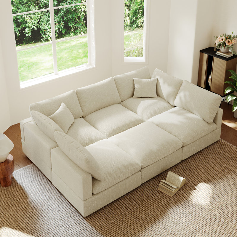 Canapé rembourré, canapé modulaire Cloud Couch, Beige
