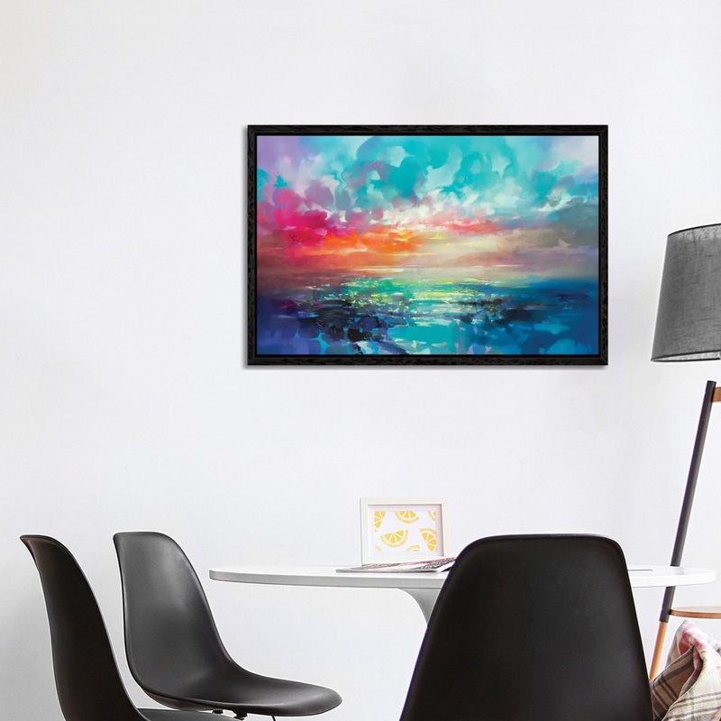 Skye Colour Spectrum by Scott Naismith - Print on Canvas, 66.04cm H x 101.6cm W x 3.81cm D, Black Floater Framed