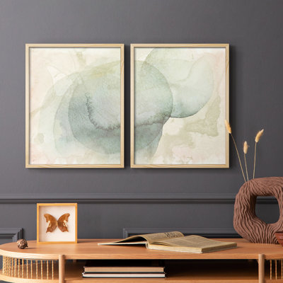 Softwash Abstract  I-Premium Framed Print -Ready to Hang - No Nails Required - No Nails Required