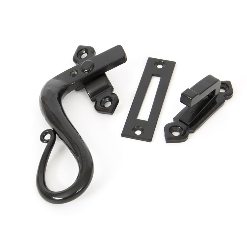 Shepherd's Crook Latch, Black