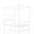 Magdaleno Metal Canopy Bed-184808846-184808842