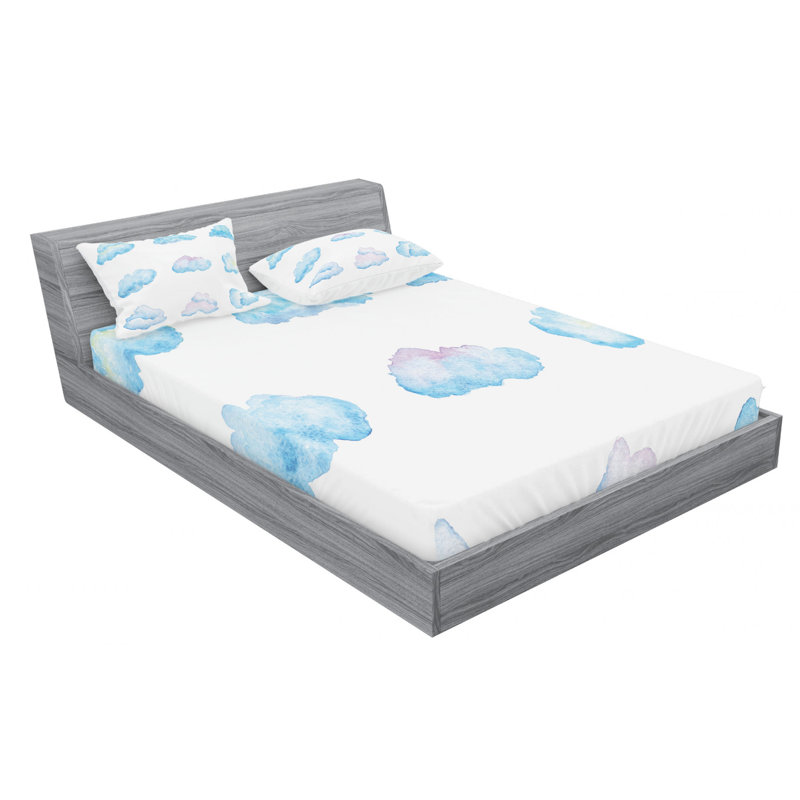 Microfiber Sheet Set, Queen Sheet Set with Fitted Sheet