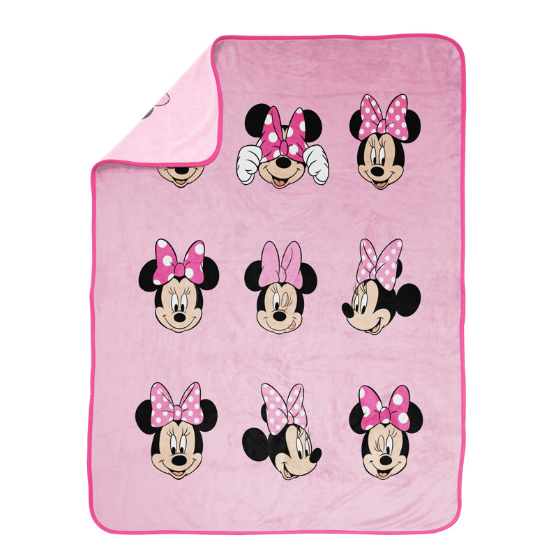 Disney Minnie 'Many Faces' 130 x 150cm Silk Touch Throw Blanket