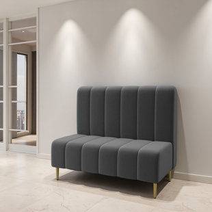 Dining Room Double Velvet Upholstered Booth