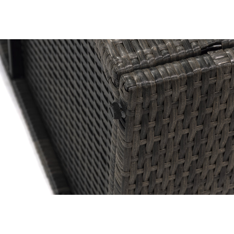 Jackson 38" Brown Wicker Deck Storage Box
