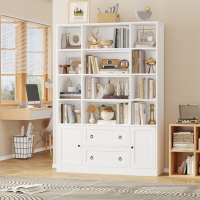 70.9" Tall Bookshelf And Bookcase, 6 Tier Floor Standing Bookcase For Home Office, Living Room