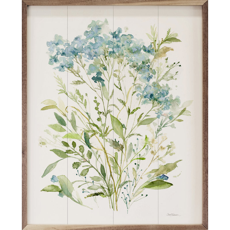 Garden Garden II encadrée sur bois par Carol Robinson, H 40 po x l 32 po