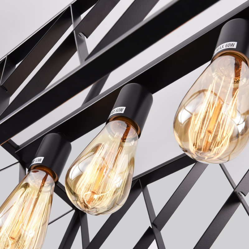 Luminaire suspendu linéaire à 4 lumières pour îlot de cuisine Mcgarity