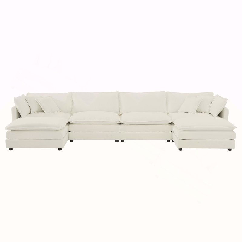 Canapé Comfort U, Blanc