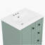 Meuble-lavabo de salle de bain avec lavabo en céramique, tiroirs à fermeture en douceur et une porte à fermeture en douceur