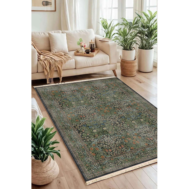 Tapis à imprimé botanique Forest Thicket