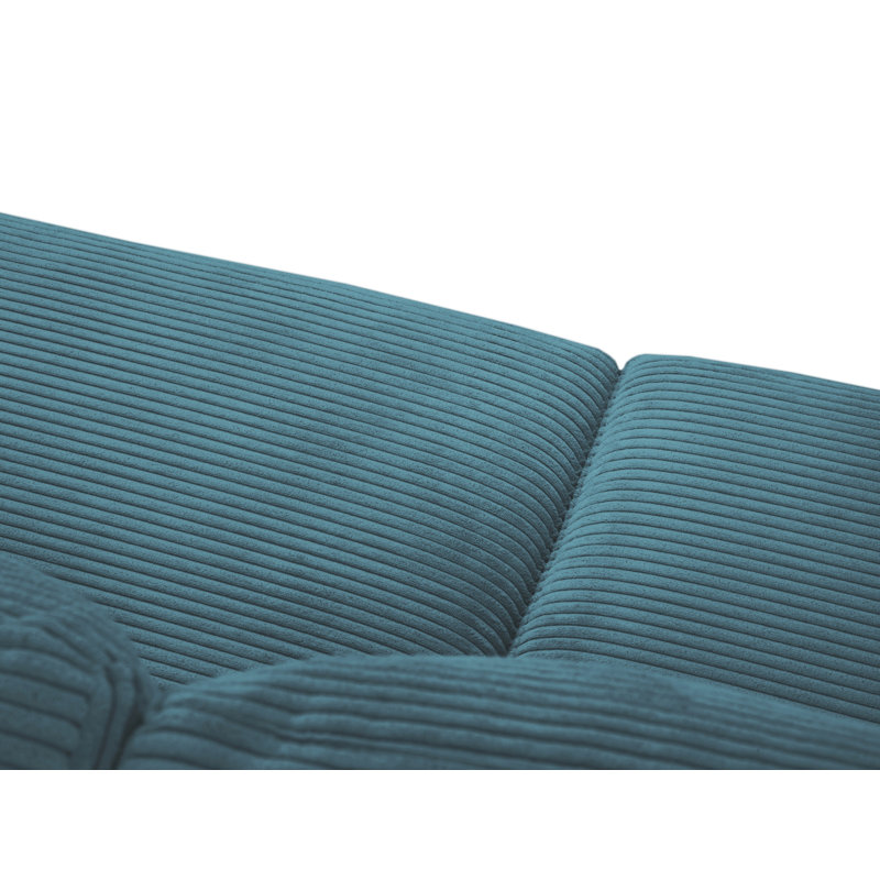 Donatella 6 Seater Sofa Bed, Left Hand Facing, Green Corduroy