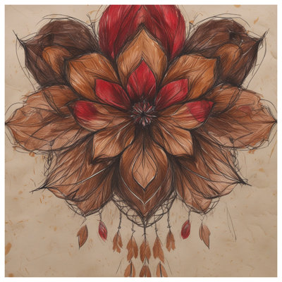 Intricate Floral Mandala Wall Tapestry - Mandala Wall Decor
