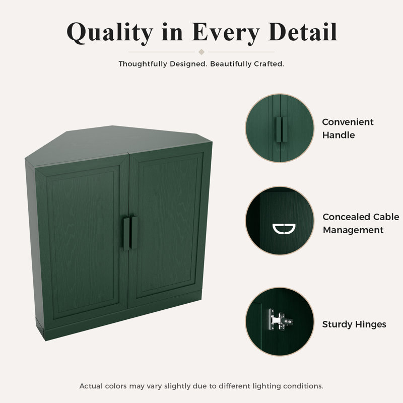 Armoire de coin autoportante, organisateur de rangement à tablettes réglables pour le salon, la cuisine et la chambre à coucher